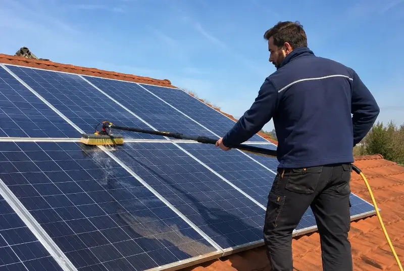 Nettoyage et entretien de panneaux solaires à Mernel